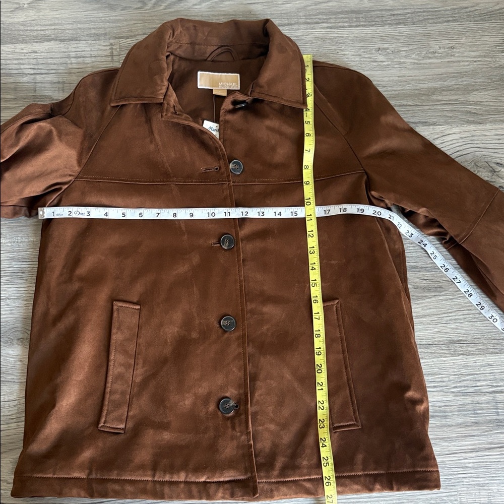 Michael Kors Faux Suede Jacket Size Medium NWT - Picture 5 of 11